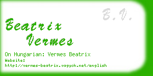 beatrix vermes business card